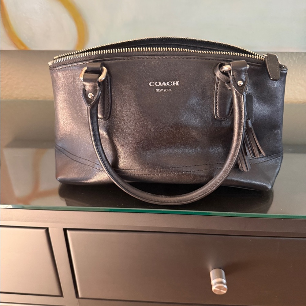 Coach Dark Leather Satchel
